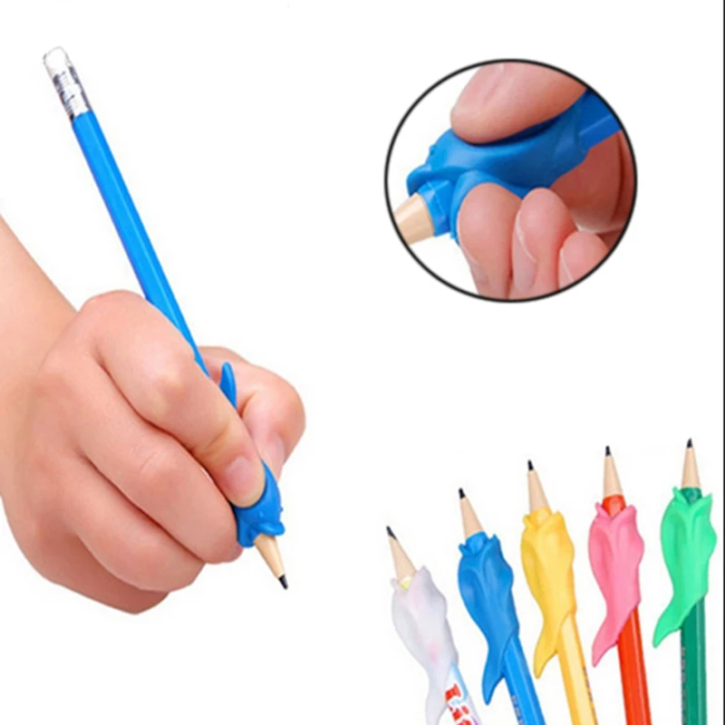 

MINOCOOL 10pc Portable Cute Kawaii Children Student Learning Writing Begainer Pencil Holding Practise Device Correcting Pen
