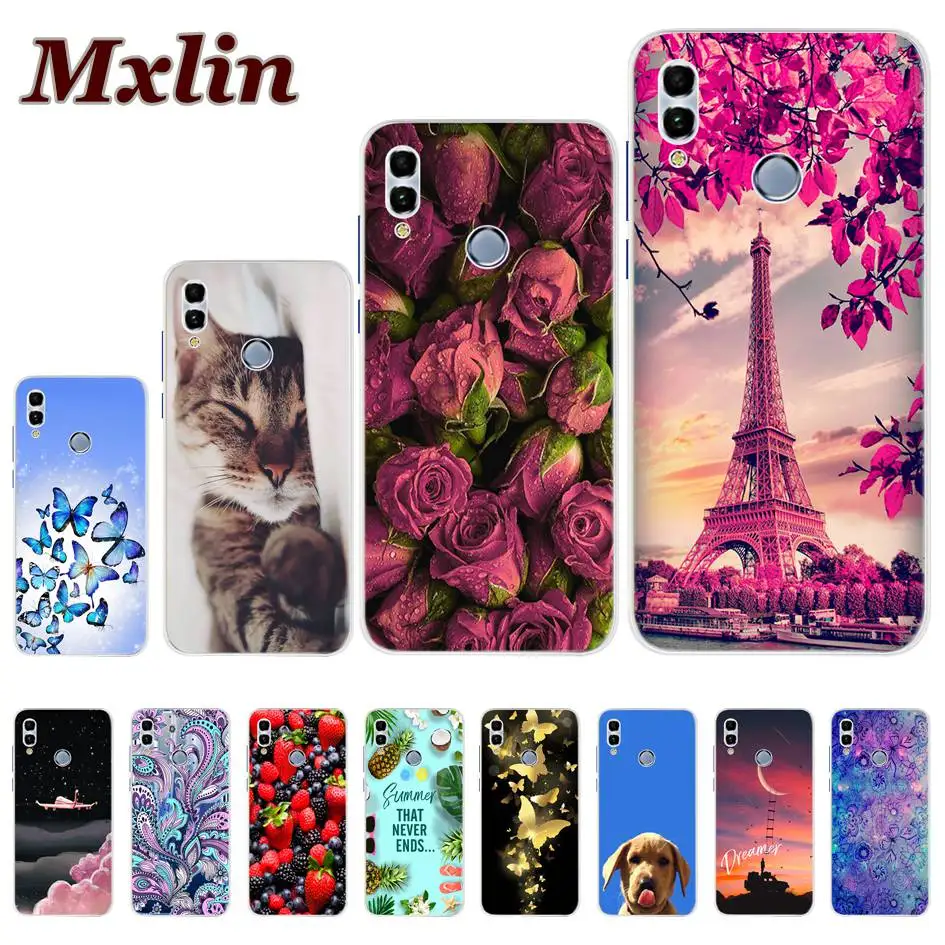 

For Huawei P Smart 2019 Case Animals Painted Soft TPU Back Cover For Huawei P Smart 2019 Cases PSmart 2019 POT-LX1 POT-LX3 6.21"