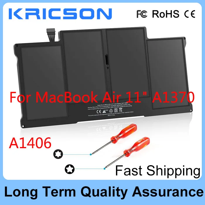 

New Battery A1406 For MacBook Air 11" A1370 Mid 2011 A1465 2012 A1406