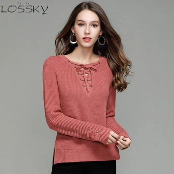 

2017 Fashion Autumn Sweater Women Pullover Slim Long Sleeve Knitted Jumper Female Sexy Tops Ladies Knitwear Clothing Plus Size