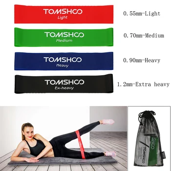 

4 Levels Resistance Bands Yoga Exercises Elastic Rubber Band Fitness Training Loop Band Workout Pull Rope Gym Expander Equipment