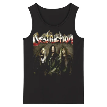 

Bloodhoof Destruction Thrash Death Black Metal Heavy Metal Deathcore men's top black Tank Tops Asian Size
