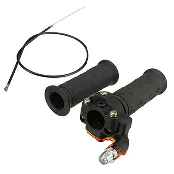 

1 Pair Twist Throttle Accelerator Grip Cable ATV Quad Dirt Pit Bike 50/90/110/125/140CC