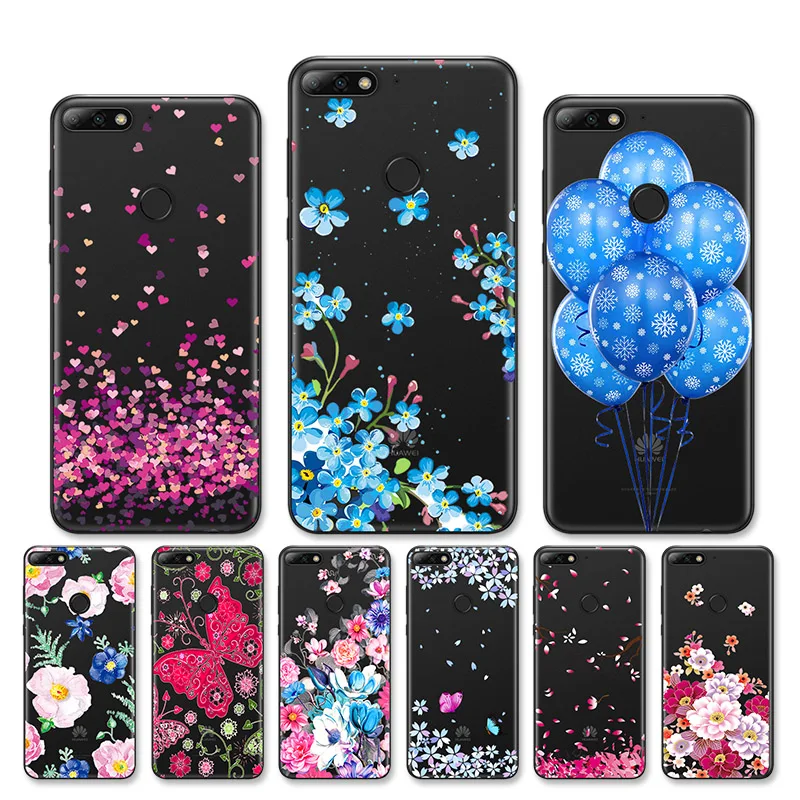 

TPU Case For Huawei Honor 7A Pro Case Silicone Clear Cover For Huawei Y6 Prime 2018 Enjoy 8e Phone Fundas Cute Bumper Coque