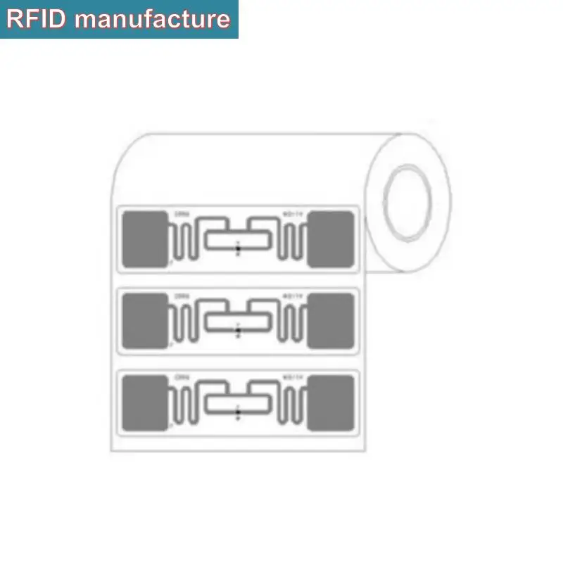 300 шт., Пассивный инопланетянин Higgs3 9662 UHF RFID влажная инкрустация 860-960 МГц ISO18000-6C для управления одеждой персонала