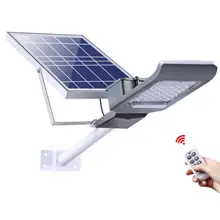 40 Вт Солнечный датчик уличного освещения на солнечных батареях лампа дистанционного управления Водонепроницаемый сад настенный путь освещение