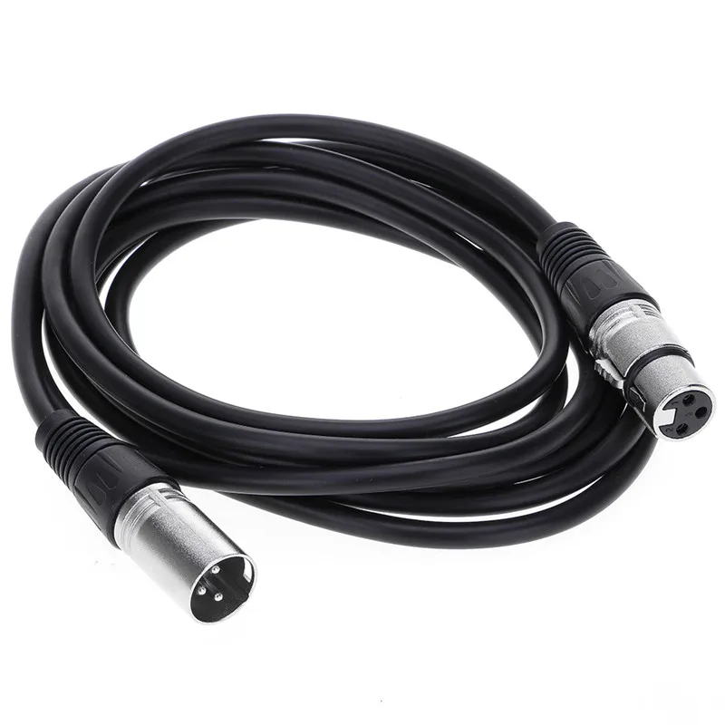 Audiophile 3 Pin XLR Male to XLR Female Microphone Cable Audio Cord