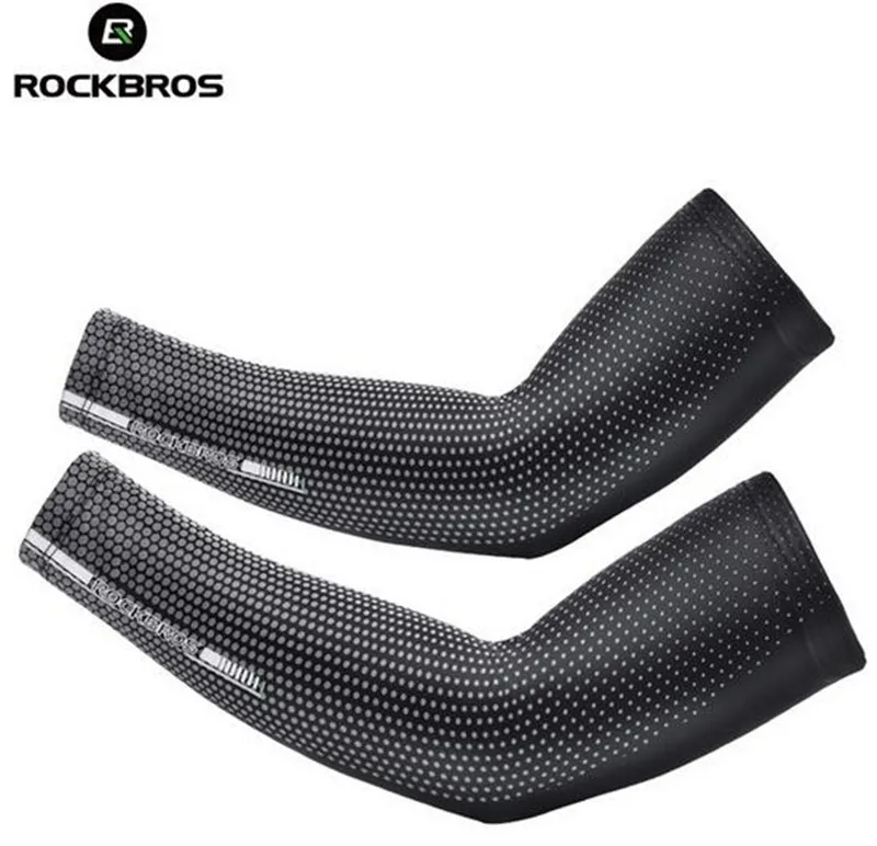 

ROCKBROS Summer Ice Arm Warmer Sleeves Fishing Camping Cycling Bicycle Fitness Driving Armwarmers Riding Sunscreen Arm Sleeve