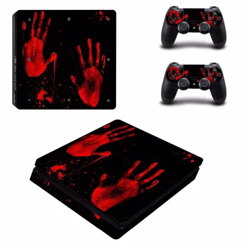 

Marvel Deadpool PS4 Slim Skin Sticker For Sony PlayStation 4 Console and 2 Controllers PS4 Slim Skins Sticker Decal Vinyl