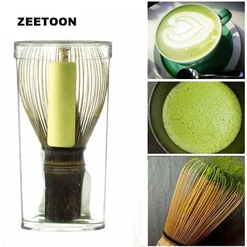 

Japanese Style Matcha Whisk Ceremony Powder Green Tea Matcha Handmade Bamboo 80 Brush DIY Matcha Whisk for Tea Set Tool Cha Xian