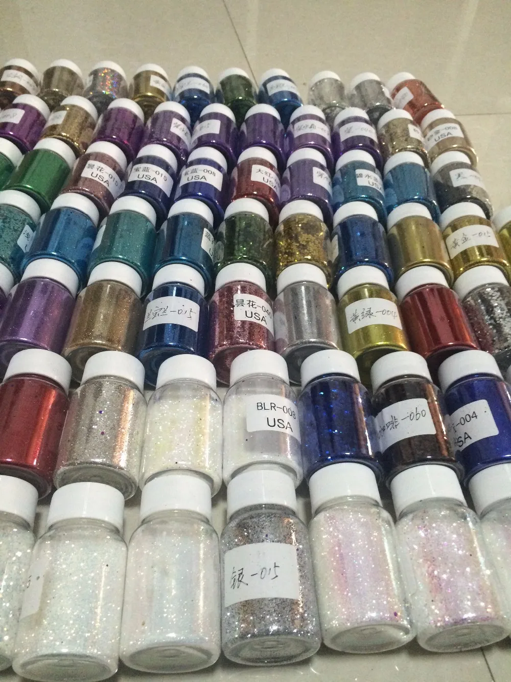 100 мешков различных растворителей стойкие образцы блеска Набор для гелевого лака для ногтей, изготовление свечей по 5 грамм каждый