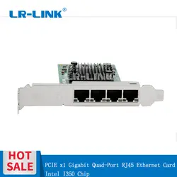 LR-LINK 9224PT Quad порты и разъёмы Gigabit Ethernet адаптер сетевой карты 1000 м PCI-Exress Lan карты для ПК сервер Intel I350-T4 Совместимость