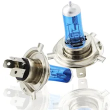 Автомобильный светильник 2 шт. H4 55 Вт 12 В галогенные лампы головной светильник 5000 К яркие белые лампочки лампа Прямая поставка 19M5