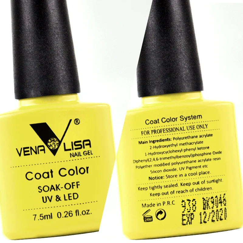Новый бренд Venalisa #61508 100% Гель лак для ногтей снимается отмачиванием СВЕТОДИОДНЫЙ