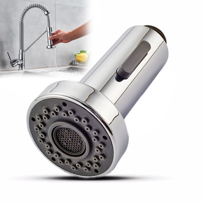 

Free Shipping Dual Function Kitchen Sprayer Head Chrome Replace Spout for Kitchen Faucet Stream Sprayer Spout for Kitchen Faucet