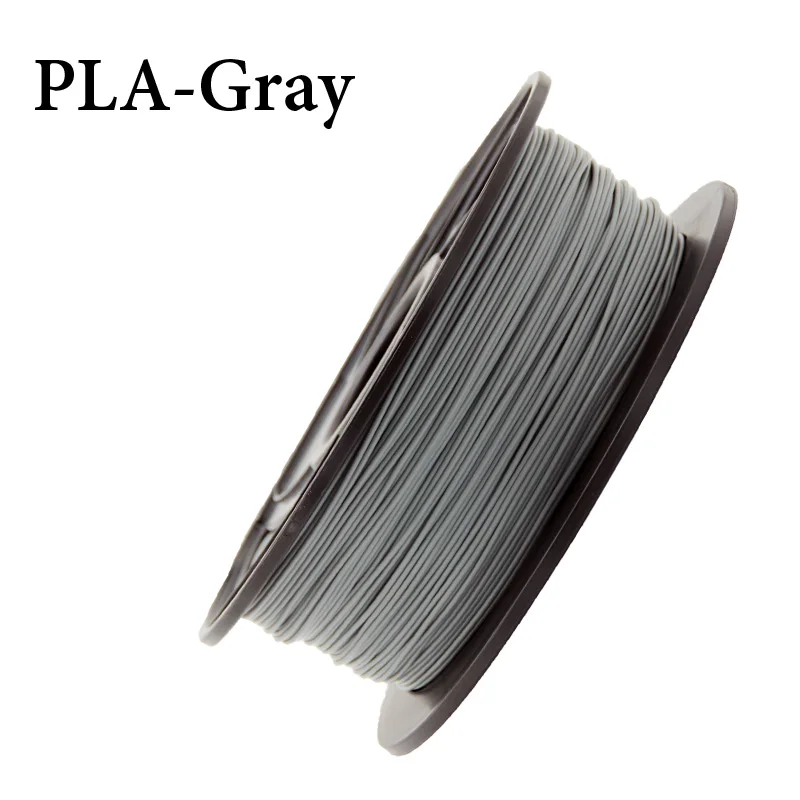 PLA ABS Гибкая нить для 3d принтера PETG 1,75 мм 1 кг/0,8 кг пластиковая нить материал для Createbot/MakerBot/RepRap высокое качество - Цвет: pla gray
