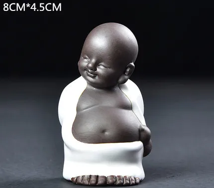 JIA-GUI LUO, керамическая фиолетовая глина, чай кунг-фу, домашнее украшение из чайных листьев, керамический монах, набор, глиняный чай, питомец N027 - Цвет: 12