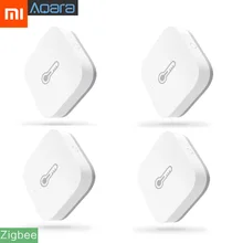 Xiaomi Aqara умный датчик температуры и влажности воздуха работает с управлением через приложение Mijia