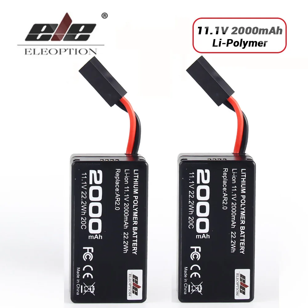 Высокая плотность 11,1 V 2000 mAh мощный литий-полимерный аккумулятор для самолета Parrot AR. Drone 2,0 для квадрокоптера обновленная Мощная батарея