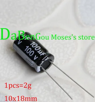 

100v 100uf Original New Electrolytic Capacitor Radial 10x18mm (500pcs)