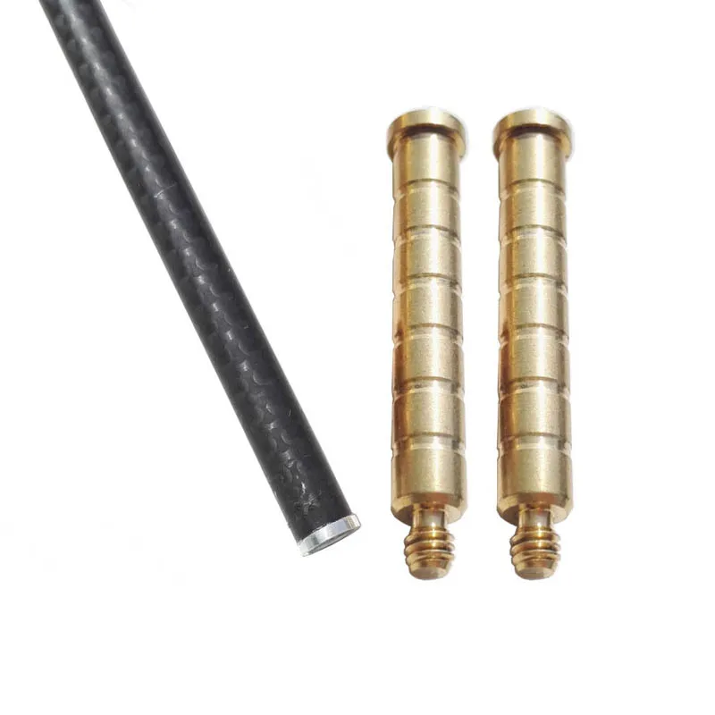 

12pcs Archery Screwable Copper Base 100Gn Insert for ID6.2mm Arrow Shaft Connecting the Arrowhead Copper Base Arrow Accessory