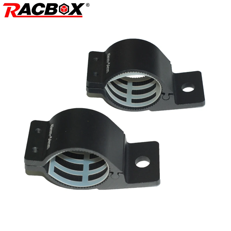 RACBOX 2'' 2.5'' 3'' Universal Bull Bar Bumper Bracket Tube Clamp for HID LED Work Light Offroad Lamp Mounting Kit |