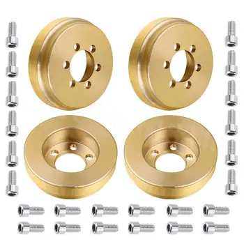 

4pcs TRX4 Brass Counterweight for 1.9 2.2 inch Wheel Rims Axial SCX10 90046 90047 RC4WD D90 TRX-4 1/10 RC Crawler Car