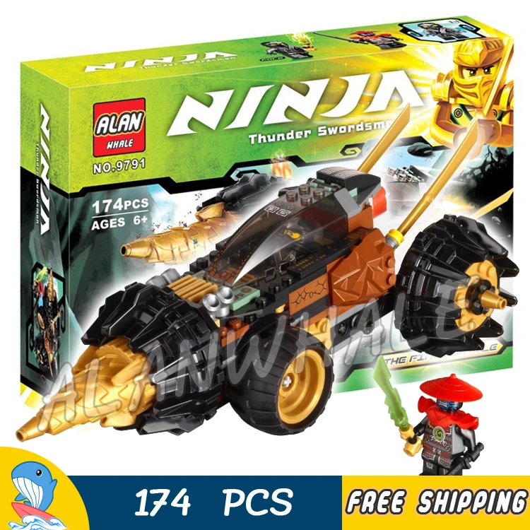 

74Pcs Ninja Cole Driller Machine Lord Garmadon 9791 Sets Building Blocks Educational Toys for children Compatible With Lago