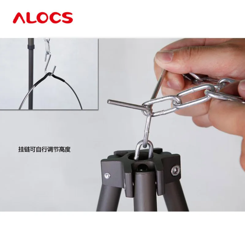 ALOCS 8 10 человек RT 01 горшок и штатив набор Универсальный Открытый 15L висит Кемпинг