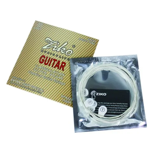 ZIKO DPA-028/028 P/028R классической гитары 028-043 Классические гитарные струны прозрачная нейлоновая молния с серебряными, фосфористой бронзы, чистый Медь - Цвет: DPA-028