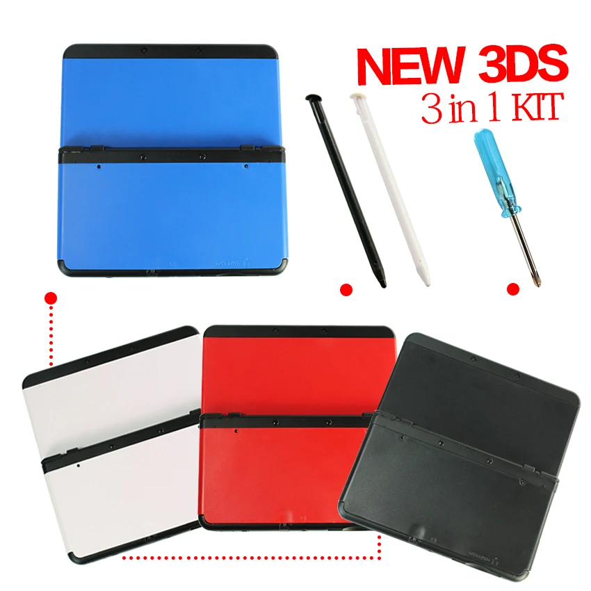 Game accessories for New 3DS Stylus ( black & white) + One set of