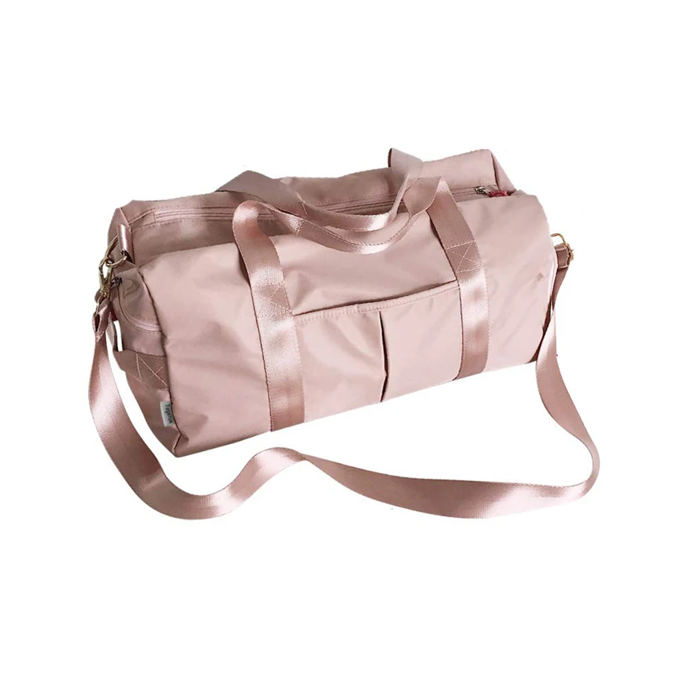 

Women Nylon Dry Wet Separated Sports Yoga Fitness Waterproof Outdoor Travel With Shoe Compartment Adjustable Strap Gym Bag