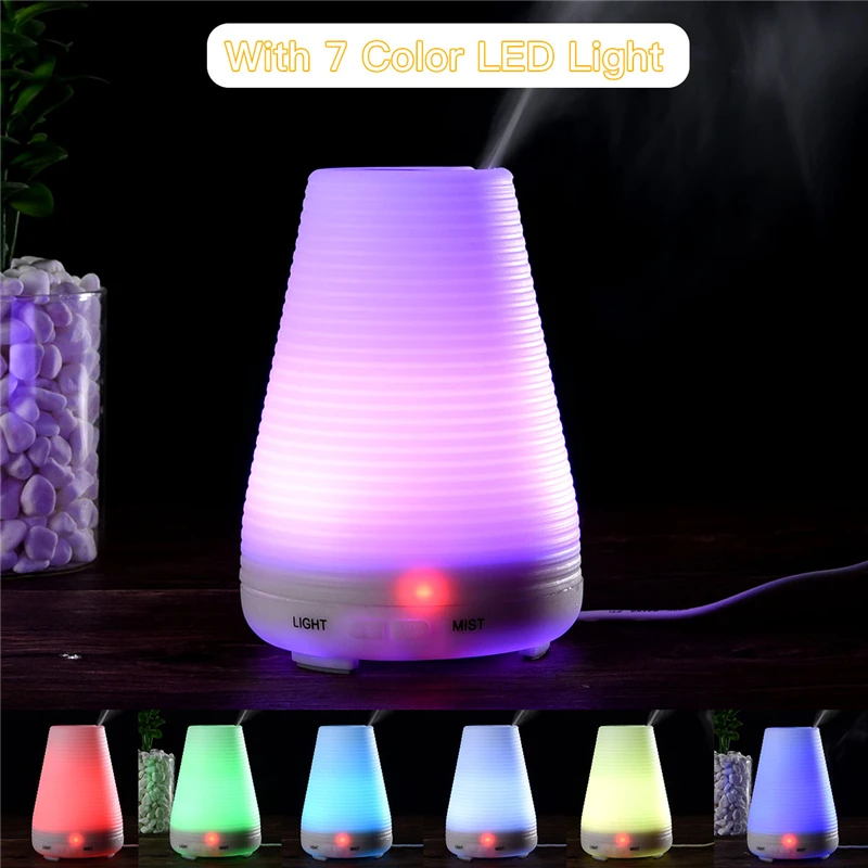

100ml Mini Essential Oil Aroma Diffuser Electric Ultrasonic Humidifier Household Air Purifier Office Yoga Room Aromatherapy 31