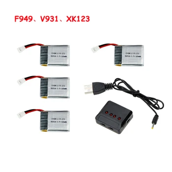 

Wltoys V931 F949 XK K123 3.7V 500mAh 25C LiPo Battery Spare Parts For 6Ch RC Helicopter