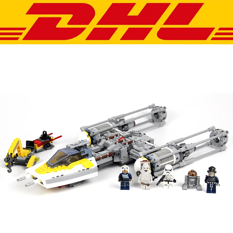 

2017 Star Wars 691Pcs The Y-wing Starfighter Model Building Kit Blocks Bricks Toy For Children Compatible Gift With 75172