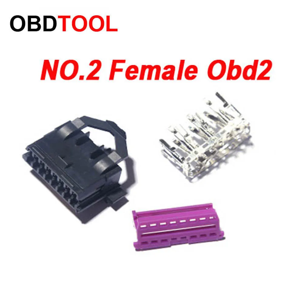 Автомобильный OBD OBD2 OBDII разъем мама J1962f 2 16 контактов с терминалом Диагностический