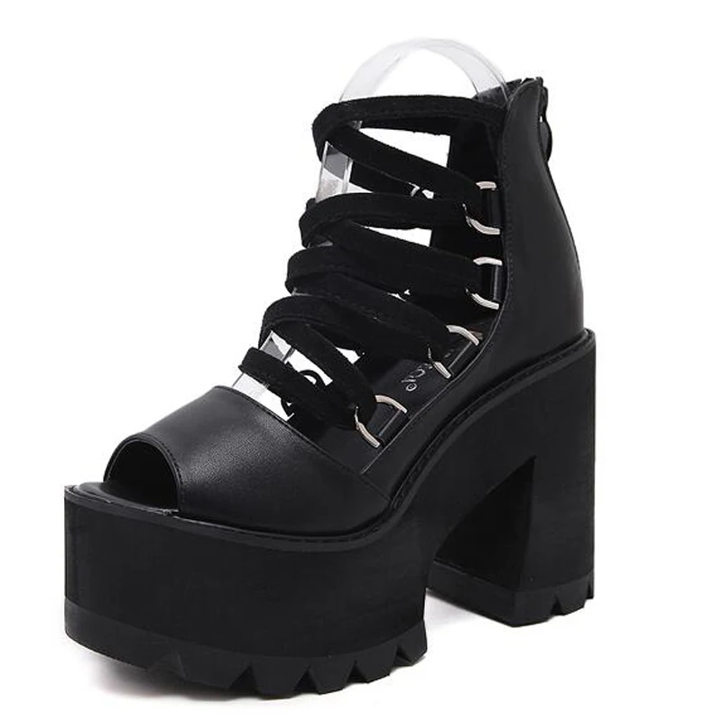 wedges sandals high heel platform shoes women gladiator sandals peep