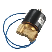 1/" Электрический Соленоидный клапан, латунь, вода, воздух, масло, газ, контроль, пневматический, AC 220 В, DC 12 В, 24 В, 380 В, 2 порта, 2 позиции, 2W025-08 NC