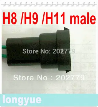 

20pcs H8 /H9/H11/ 811 male light socket Headlight Wiring Harness CONNECTOR ADAPTER BULB WIRE