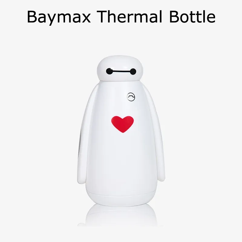 Лидер продаж Симпатичные Термальность бутылка для детей 300 мл Baymax применимо Горячие бутылка для воды для детей Открытый Путешествия Отдых Пеший Туризм