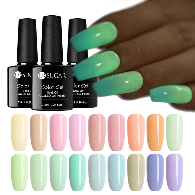 Azúcar UR 7,5 ml de Gel de esmalte de uñas resplandor en el oscuro verde remojo UV luminosa Gel manicura gel de uñas arte barniz Azúcar UR 7,5 ml de Gel de esmalte de uñas resplandor en el oscuro verde remojo UV luminosa Gel manicura gel de uñas arte barniz