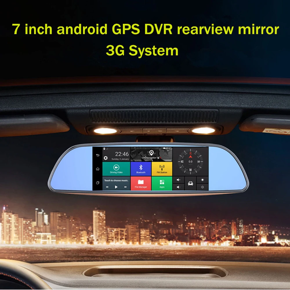 7 inch Android Car DVR font b GPS b font Navigation with 3G WIFI Bluetooth MP5
