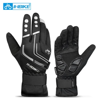 

INBIKE Full Finger Cycling Gloves MTB Wholesale Mountain Bike Riding Gloves Road Warm Gloves Long Bicycle Gloves Sport Outdoor 4