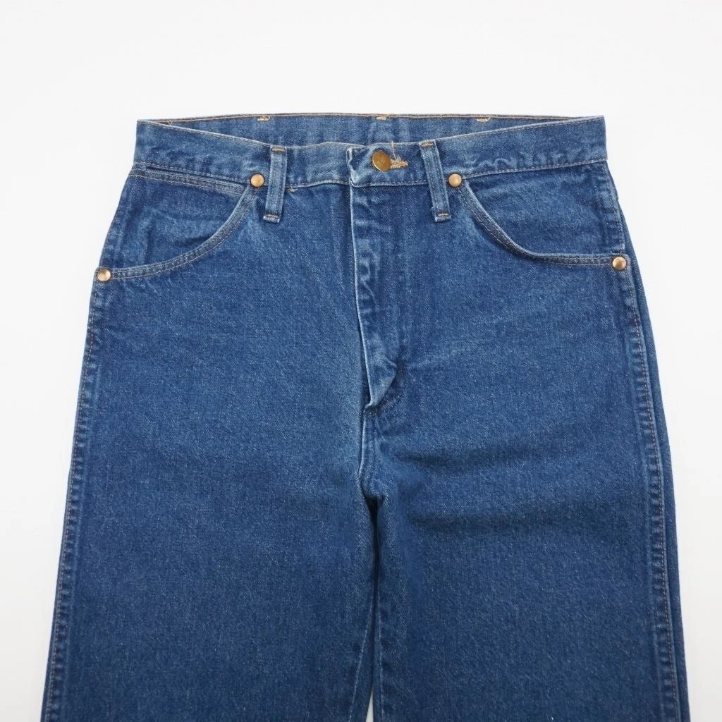 WRANGLER 13MWZ Cowboy Cut Orig Fit Jeans Dark Wash Denim Mens 30x36