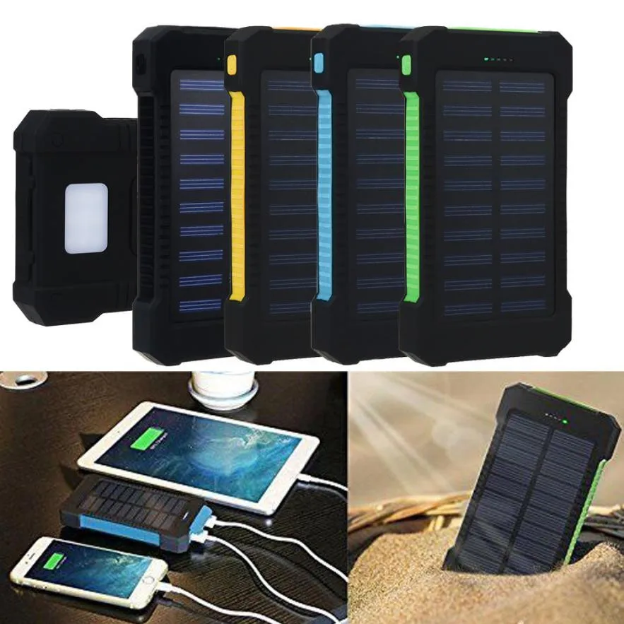 

ISHOWTIENDA Stylish 30000mAh 1.2W DC 5V 2.1A/1A Dual USB Portable Solar Battery Charger Solar Power Bank For Cellphone NEW