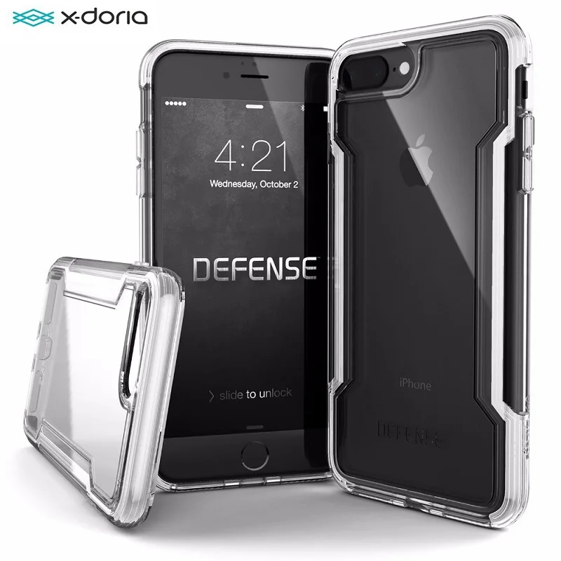 Защитный прозрачный чехол X Doria для телефона iPhone SE2 7 8 военного класса проверенный