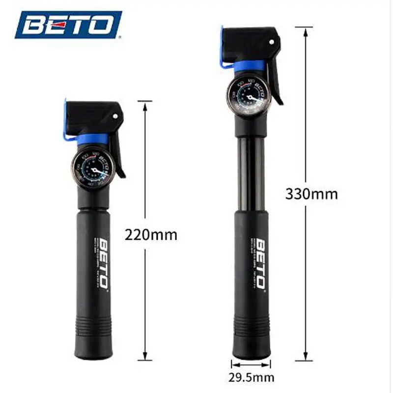 Beto велосипедный насос 120psi Большой Калибр дорожный горный велосипед насосы