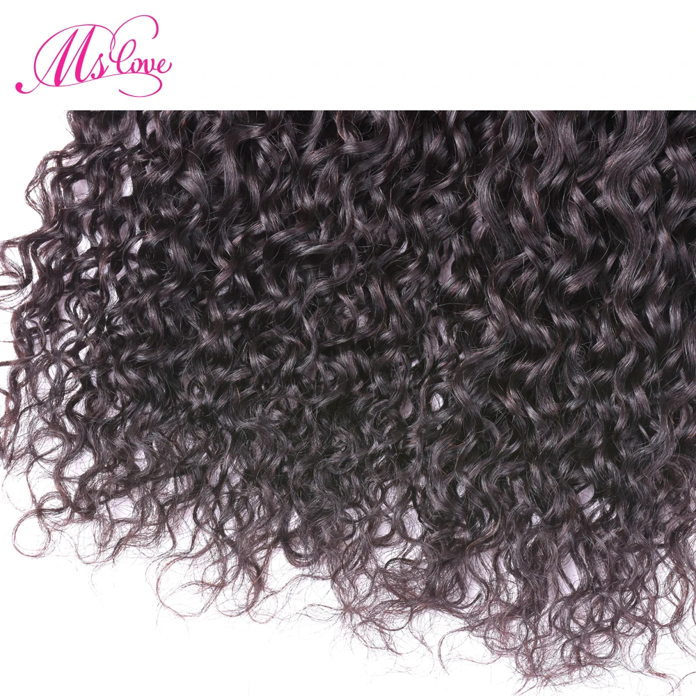 Ms Love Jerry Curl Human Hair Human Hair Bundle 1 Piece Natural Color Non Remy Curly Brazilian Hair Extension 100 Gram