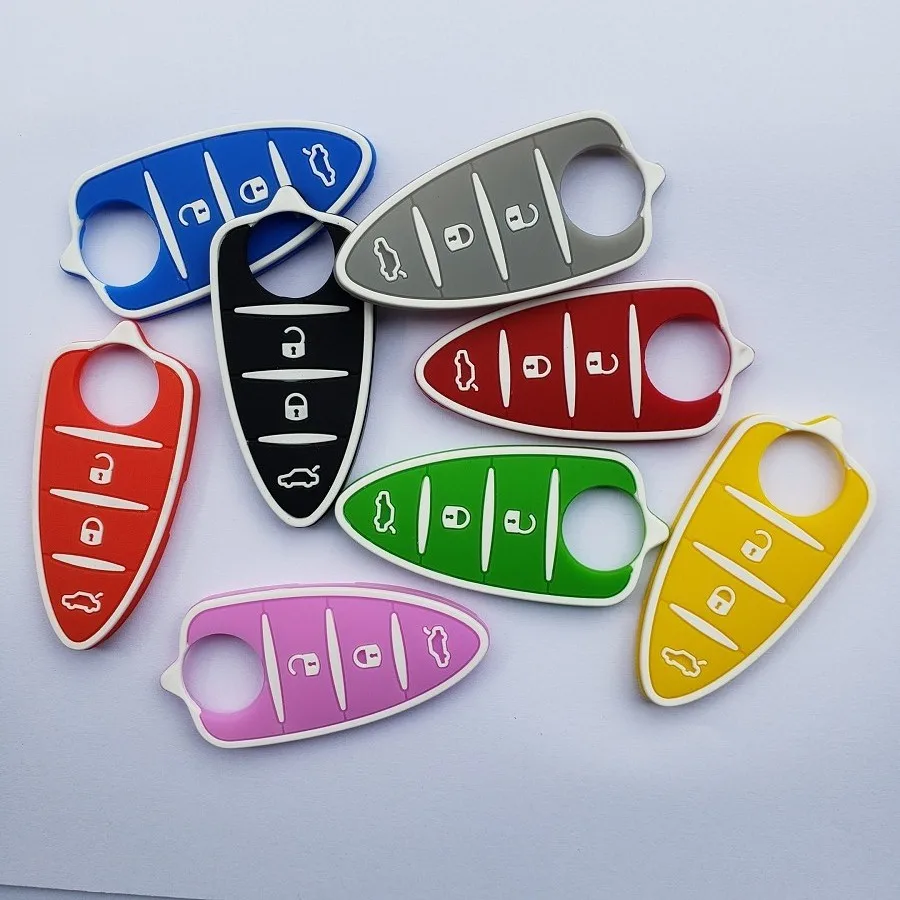 

Key Pad Silicon Rubber Silikon Car Remote Fob Case Insert Rubber Pad For Alfa romeo giulietta 3 Buttons Keypad
