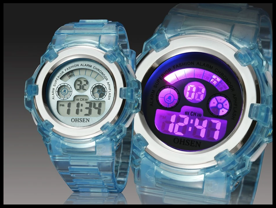 OHSEN Children Watch Fashion Casual Watches Quartz Wristwatches Waterproof Jelly Kids Clock boys Hours girls Students Wristwatch (23)